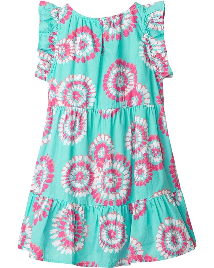 

Платье Hatley Painted Mandalas Ruffle Sleeve Dress, синий