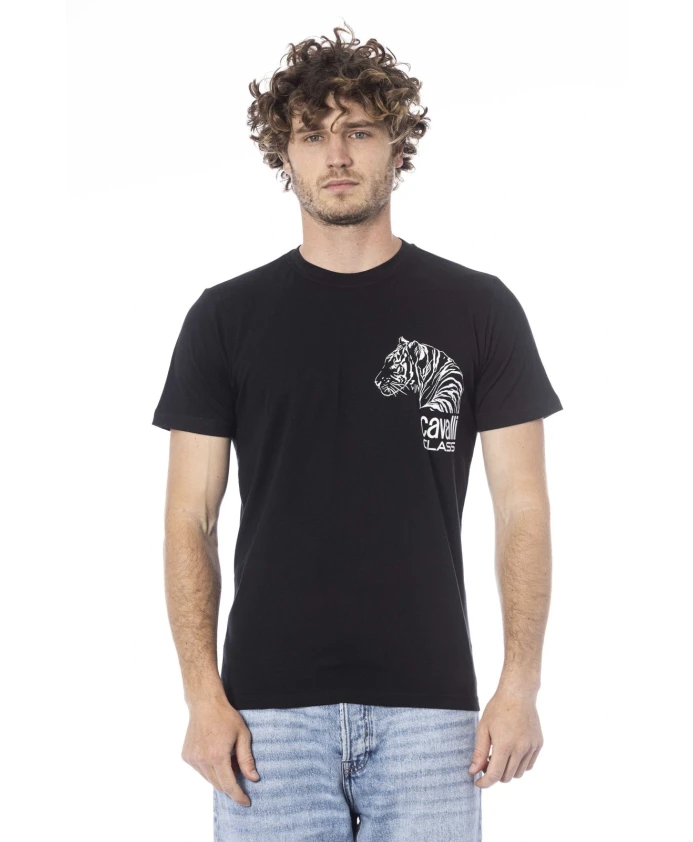 

Футболка с логотипом Cavalli Class, черный