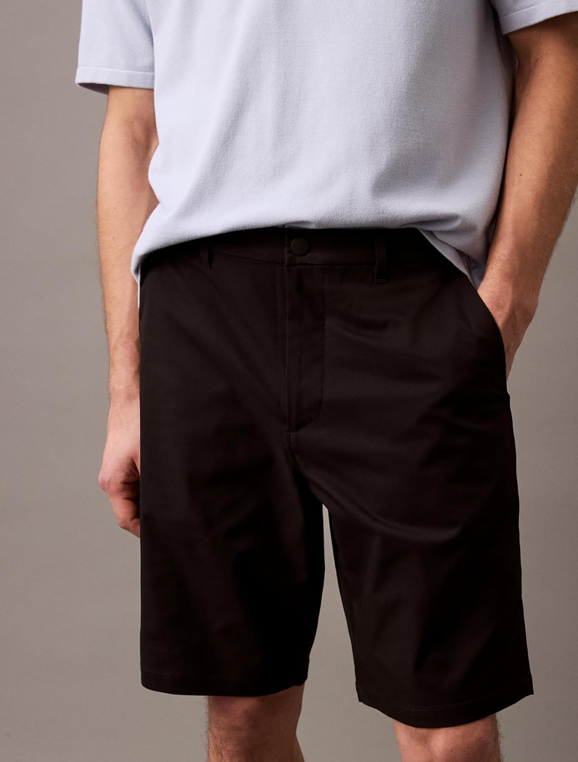 Мужские спортивные шорты Calvin Klein стретч длиной 9 дюймов, Black Beauty — фото 3