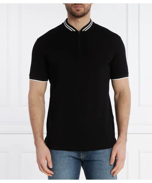 

Футболка поло Slim fit Emporio Armani, черный