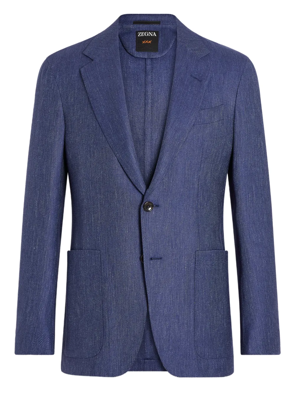 

Пиджак с накладными карманами Zegna, синий