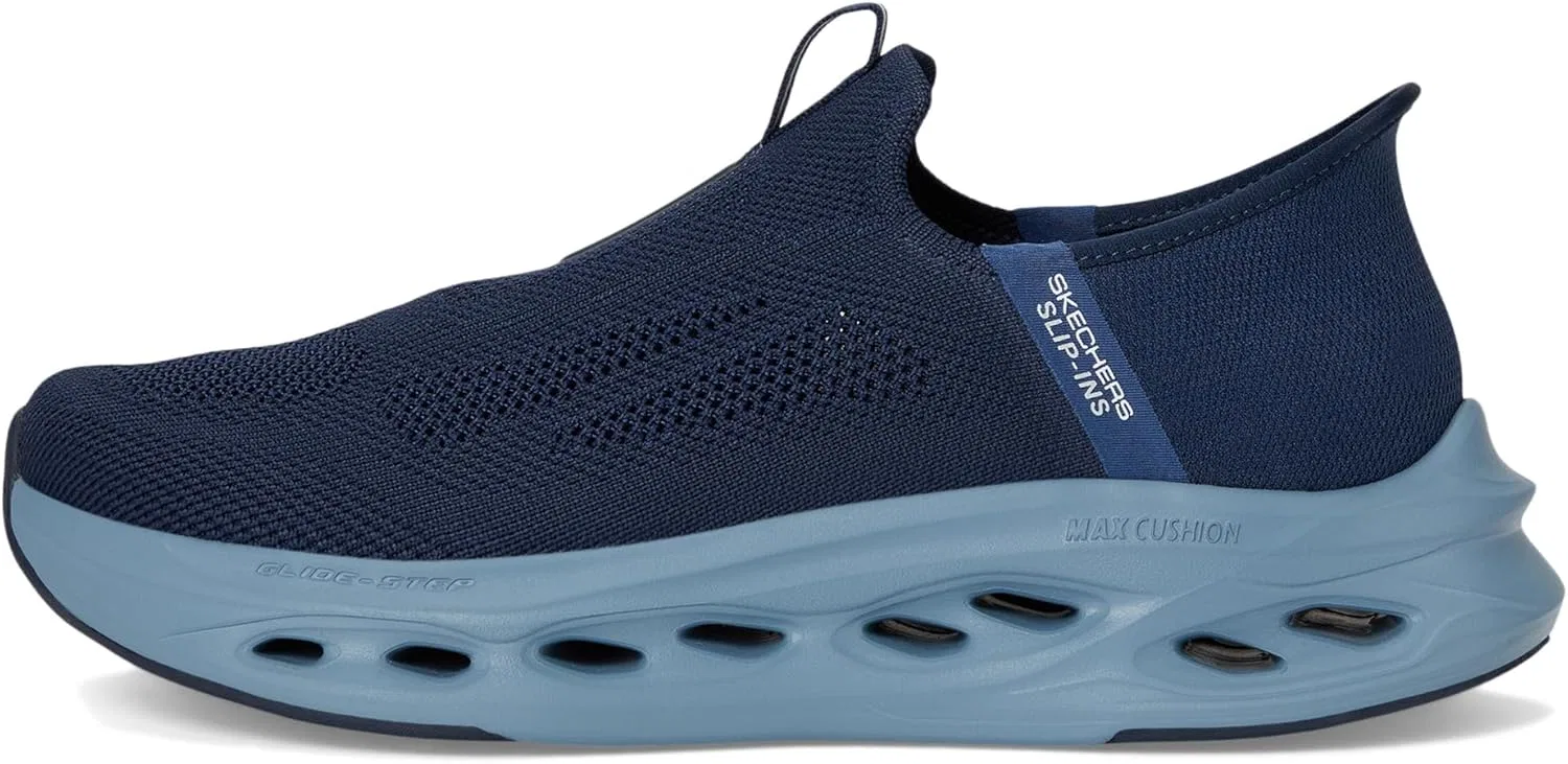 Женские слипоны Skechers Hands Free Slip-ins Ultra Flex 3.0 Sparkled Stone, Navy — фото 4