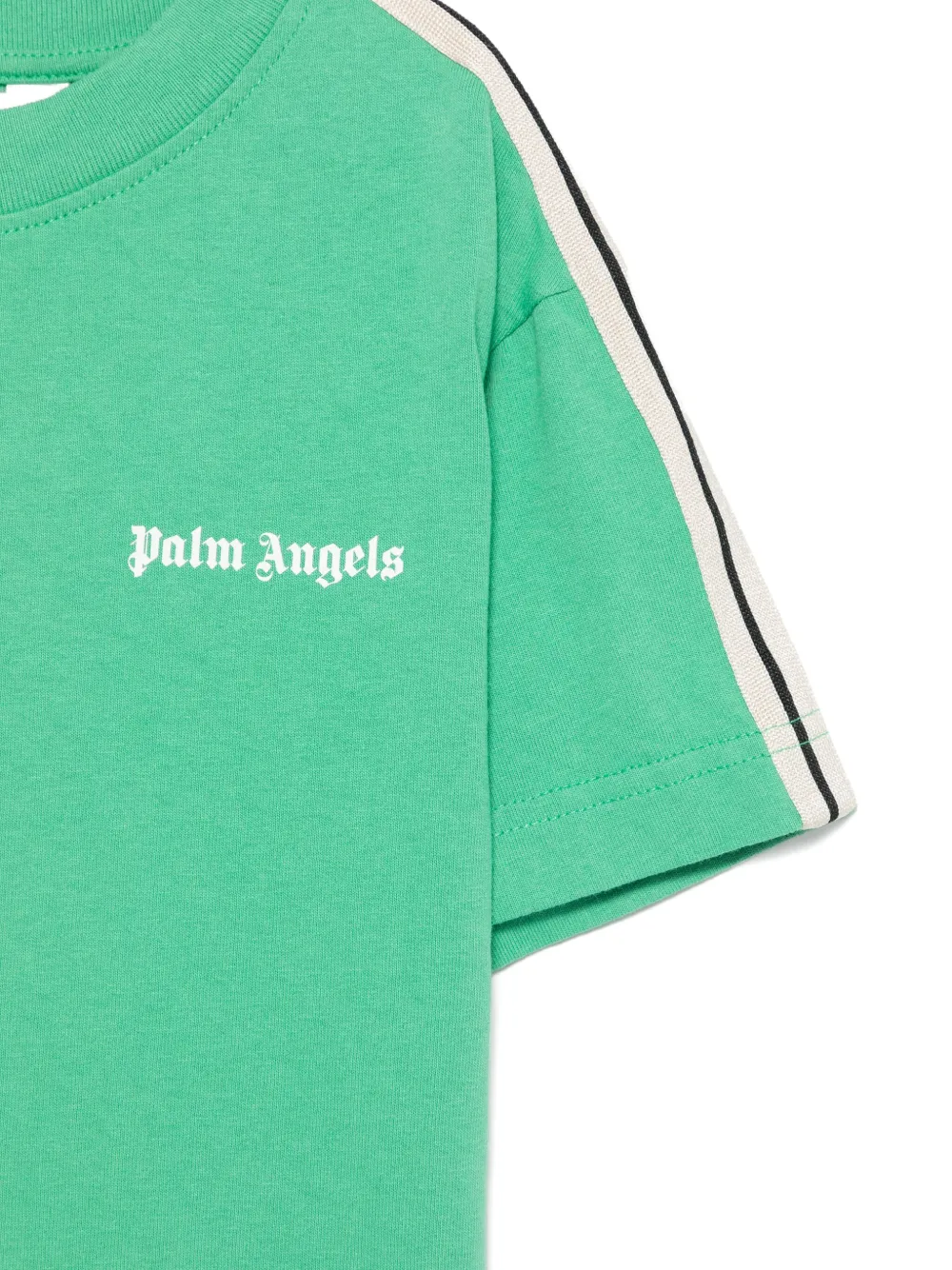 Футболка Track Palm Angels Kids, зеленый — фото 3