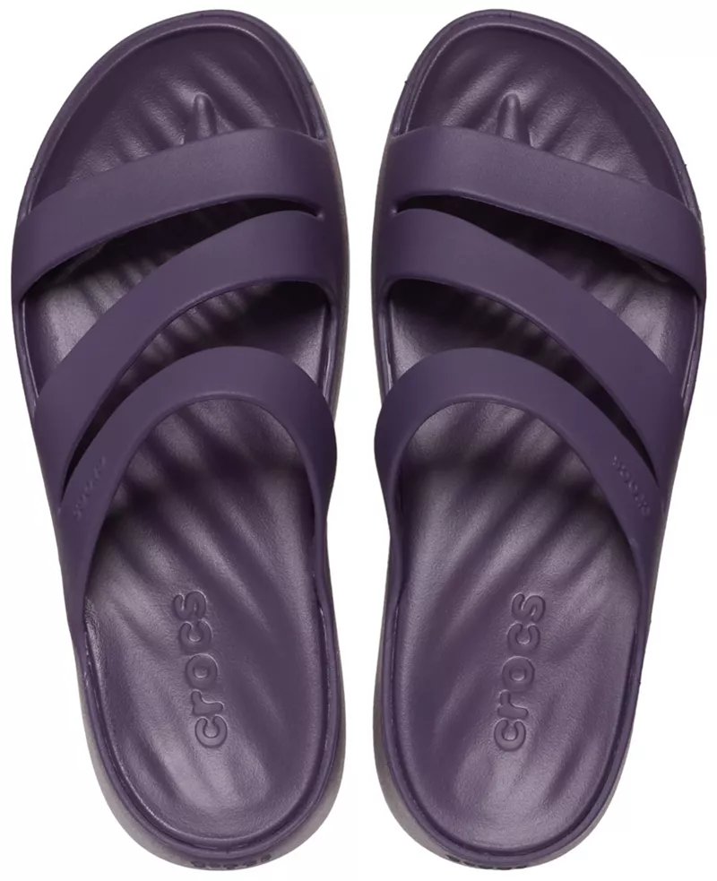 Женские сандалии Crocs с ремешками для отдыха, цвет Dark Iris — фото 3