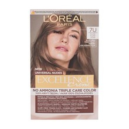 

L'Oreal Professionnel Excellence Creme Тройная защита Краска для волос без аммиака 7u Блонд Lo'real Professionnel
