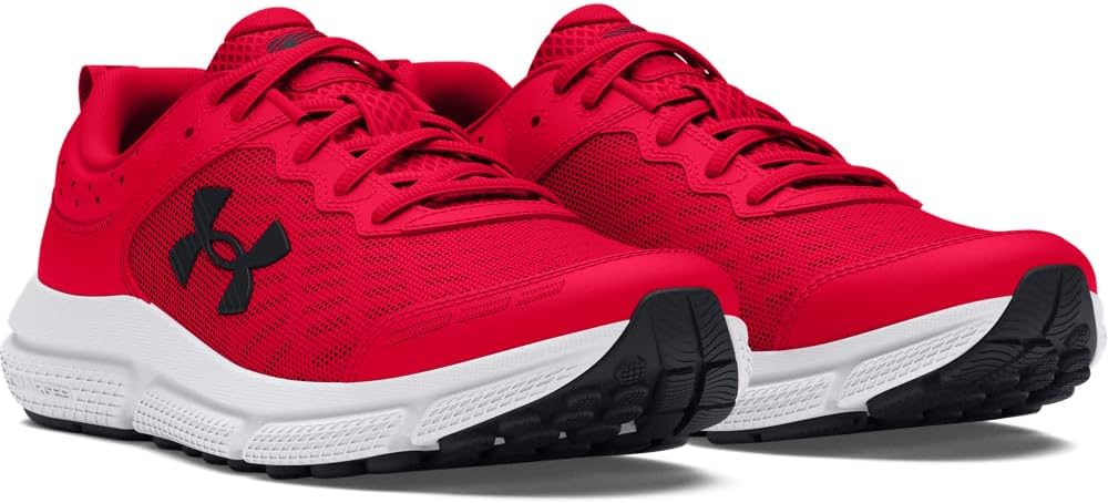 Кроссовки для мальчиков Under Armour Assert 10 для младших школьников, черный/красный — фото 2