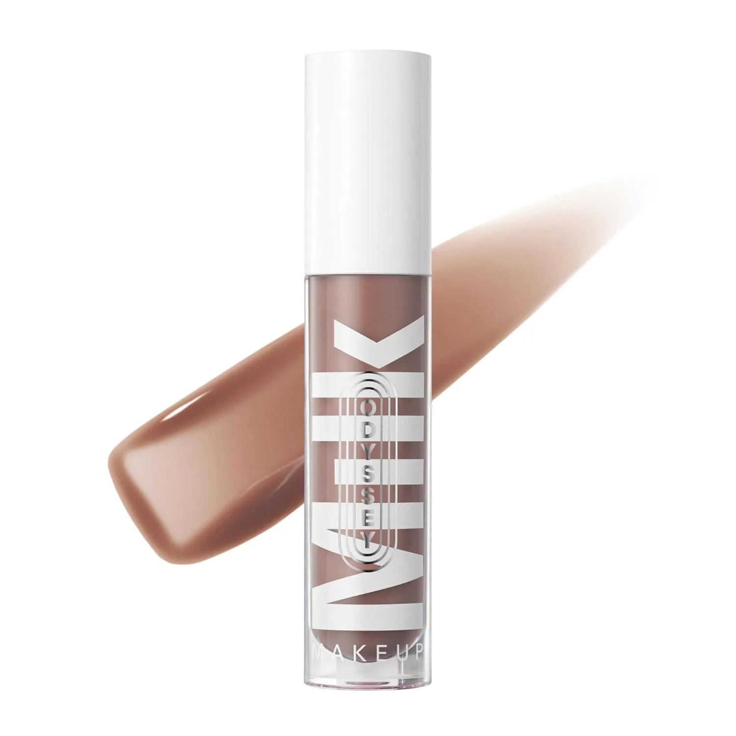 Блеск для губ Milk Makeup Odyssey - нелипкий, увлажняющий, полупрозрачный блеск с длительным сиянием - веганская формула, питает кожу благодаря маслу жожоба., Quest - Caramel Beige
