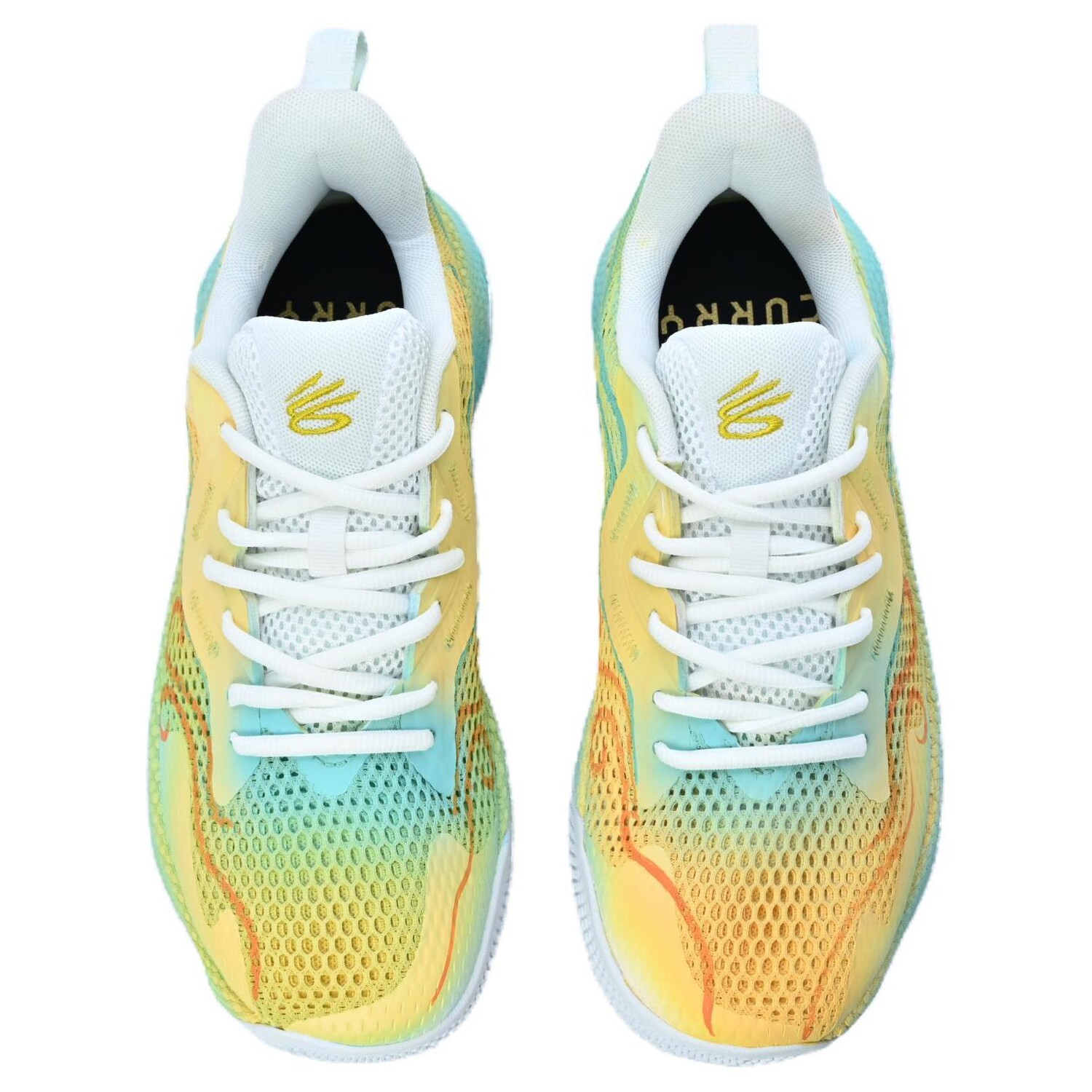 

Баскетбольные кроссовки Curry Splash 3 Basketball Shoes Men Low-Top Yellow-cyan Under Armour