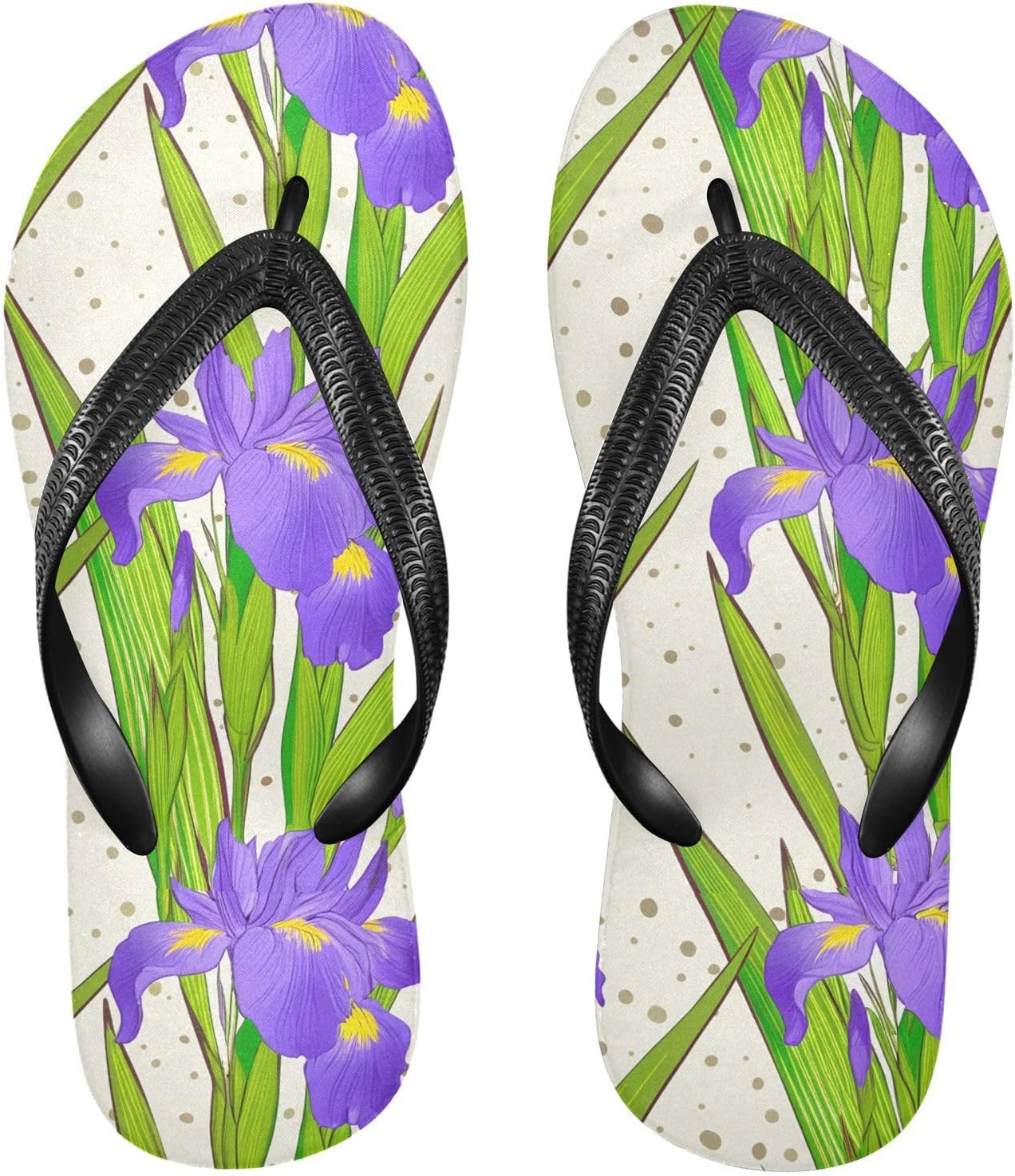 

Бежевые шлепанцы Purple Iris для пляжа и душа, резинескользящие летние тапочки для ходьбы, обувь для женщин и мужчин Sinestour