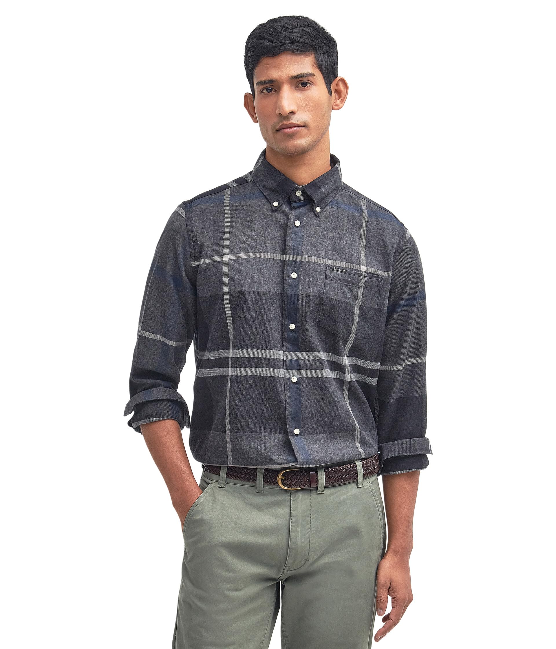 

Рубашка Barbour Barbour Dunoon Taillored Shirt, Graphite