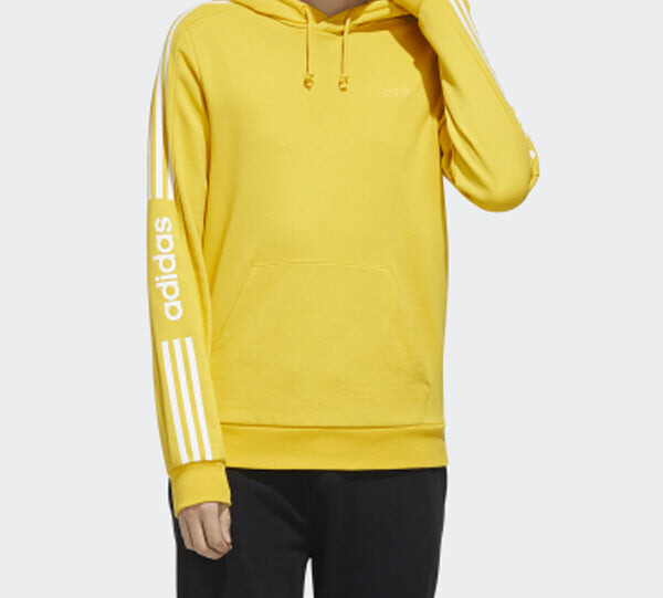 Толстовка adidas neo Side Stripe Knit Sports Yellow, желтый — фото 3