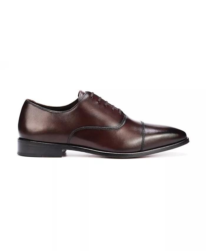 Мужские классические оксфорды Bill Cap Toe из кожи Anthony Veer, коричневый — фото 2