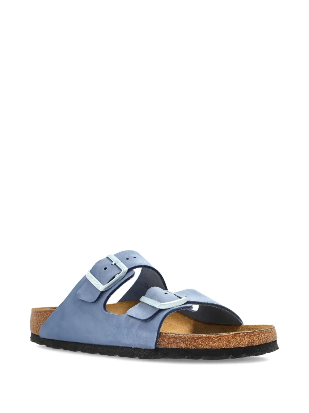 Кожаные сандалии с двумя пряжками BIRKENSTOCK, синий — фото 2