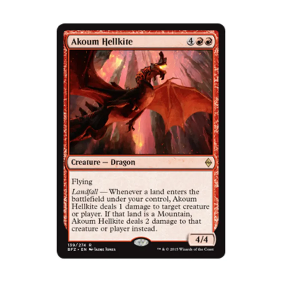 

CCG Акум Адский Змей (R), MTG - Battle for Zendikar