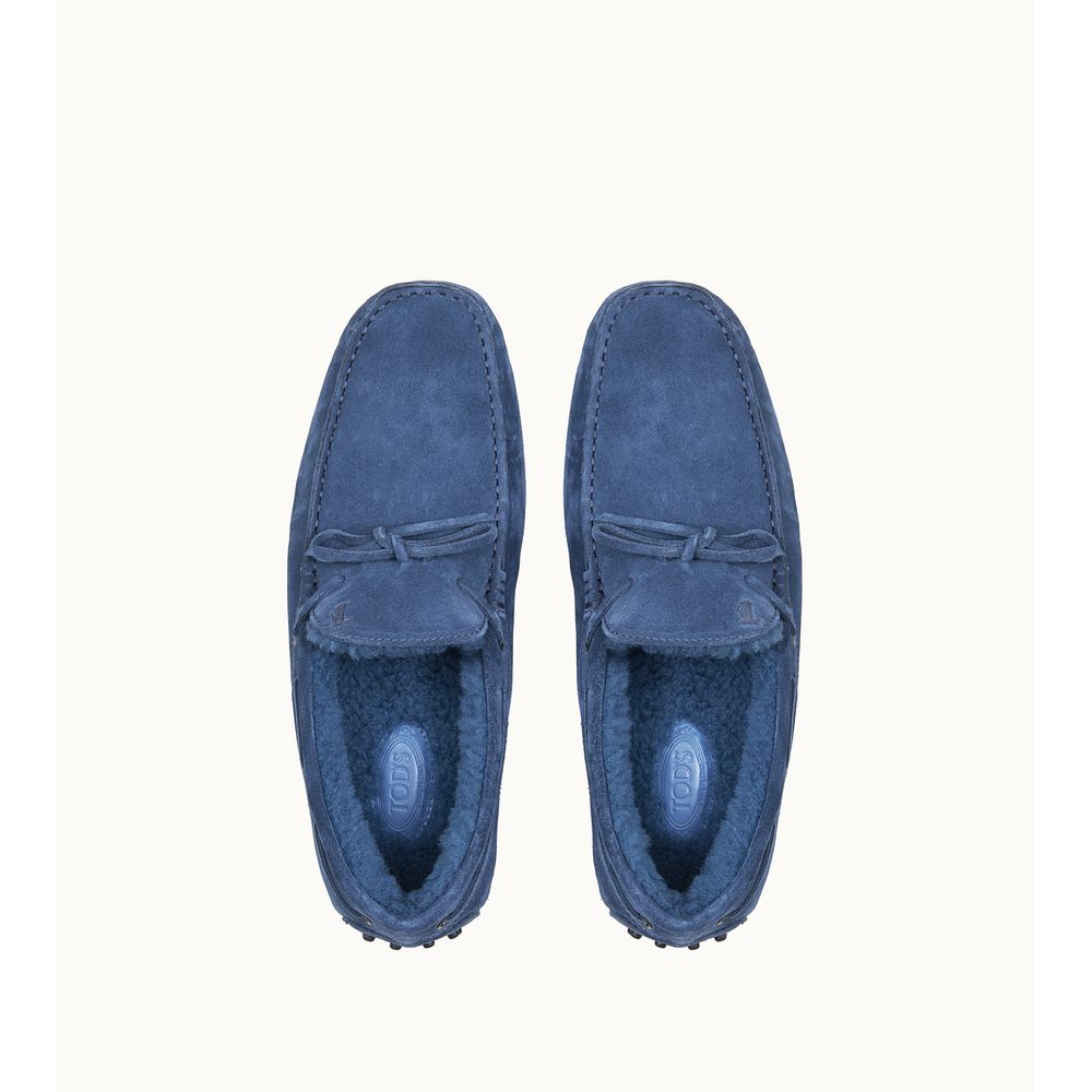 Гоммино водительские туфли из замши TOD's, синий — фото 2