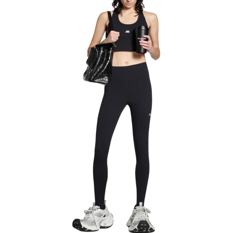 Бюстгальтер (WMNS) Balenciaga Activewear Sports Bra 'Black' — фото 3
