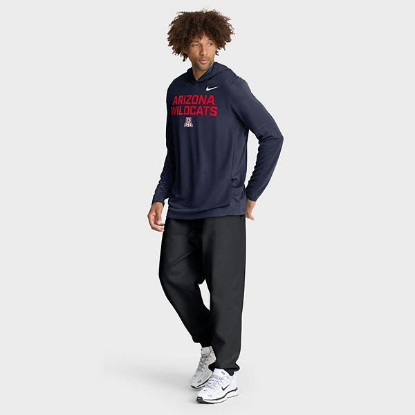 Мужская худи с длинным рукавом dri-fit arizona wildcats 2025 sideline в темно-синем цвете Nike — фото 4
