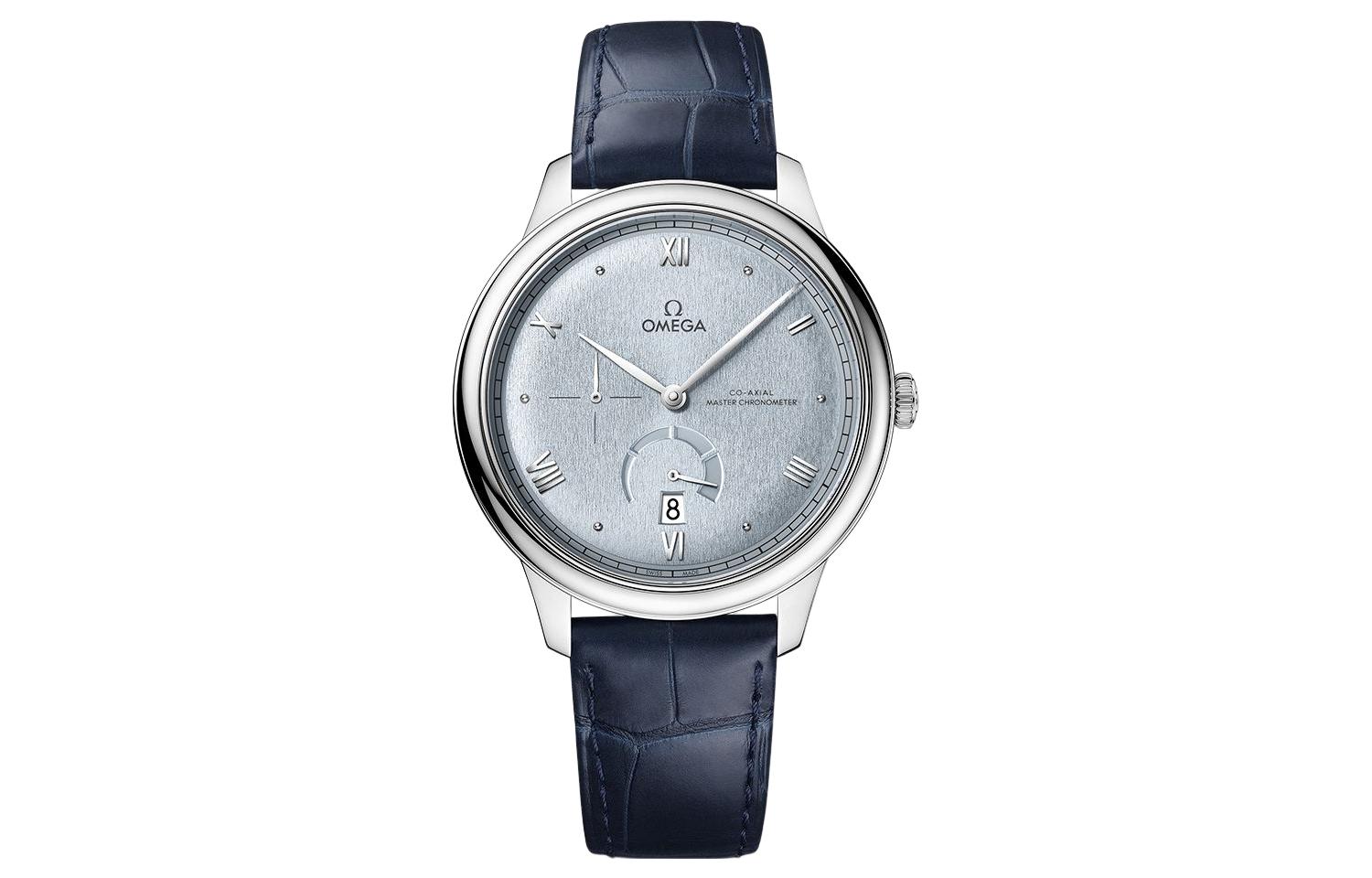 

OMEGA Часы Elegant Saucer Series Automatic Mechanical Movement Men's Watch 41mm Blue Dial Stainless Steel Case, Blue Dial