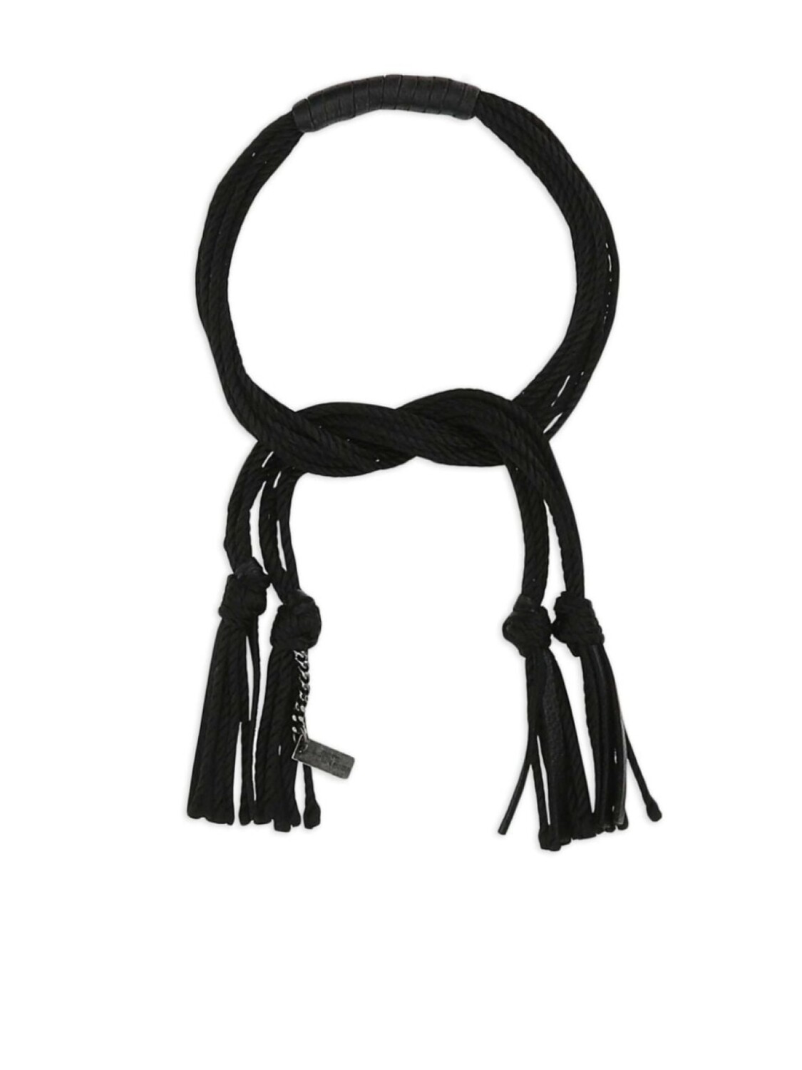 

Браслет с логотипом Saint Laurent, черный