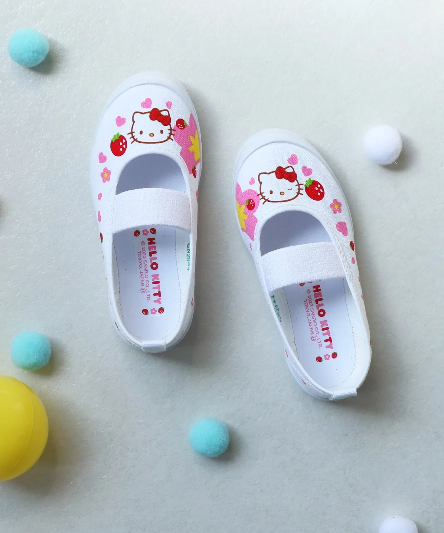 Детские тапочки SANRIO Hello Kitty с принтом белый — фото 3