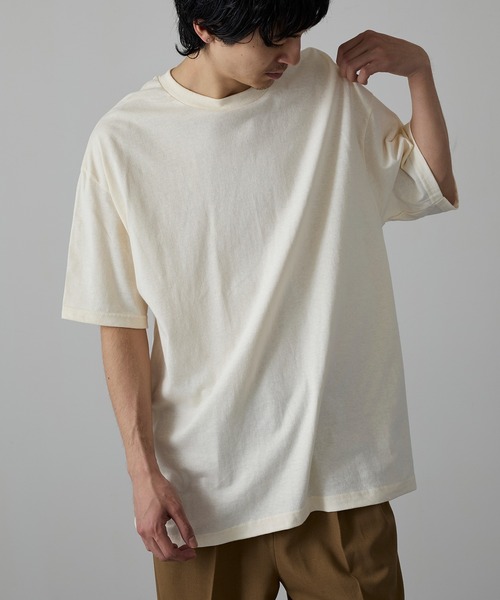 

MAISON CLUB Футболка из хлопка 6 унций, крой MURS, American Apparel, кремовый