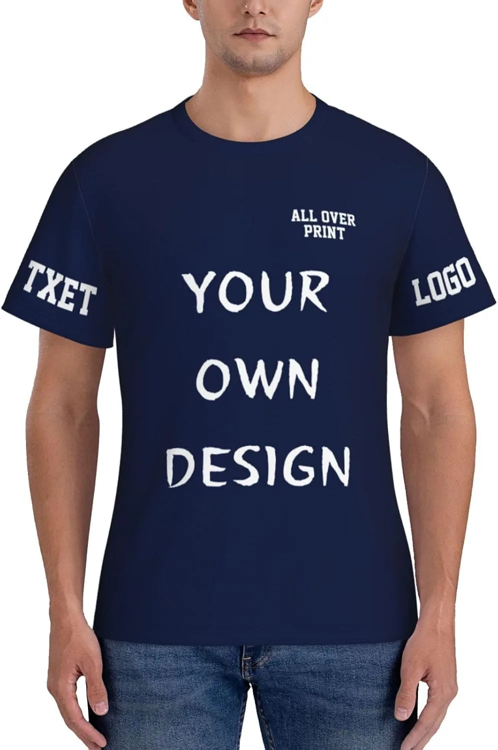 

Футболка с принтом и логотипом