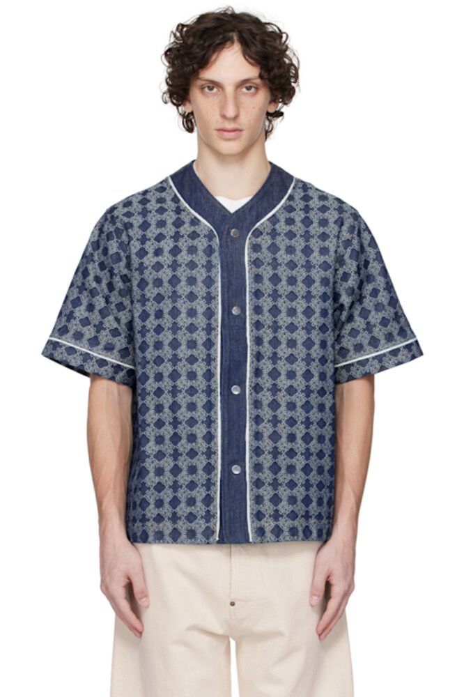 

Черная джинсовая рубашка MA Quad Baseball AMIRI