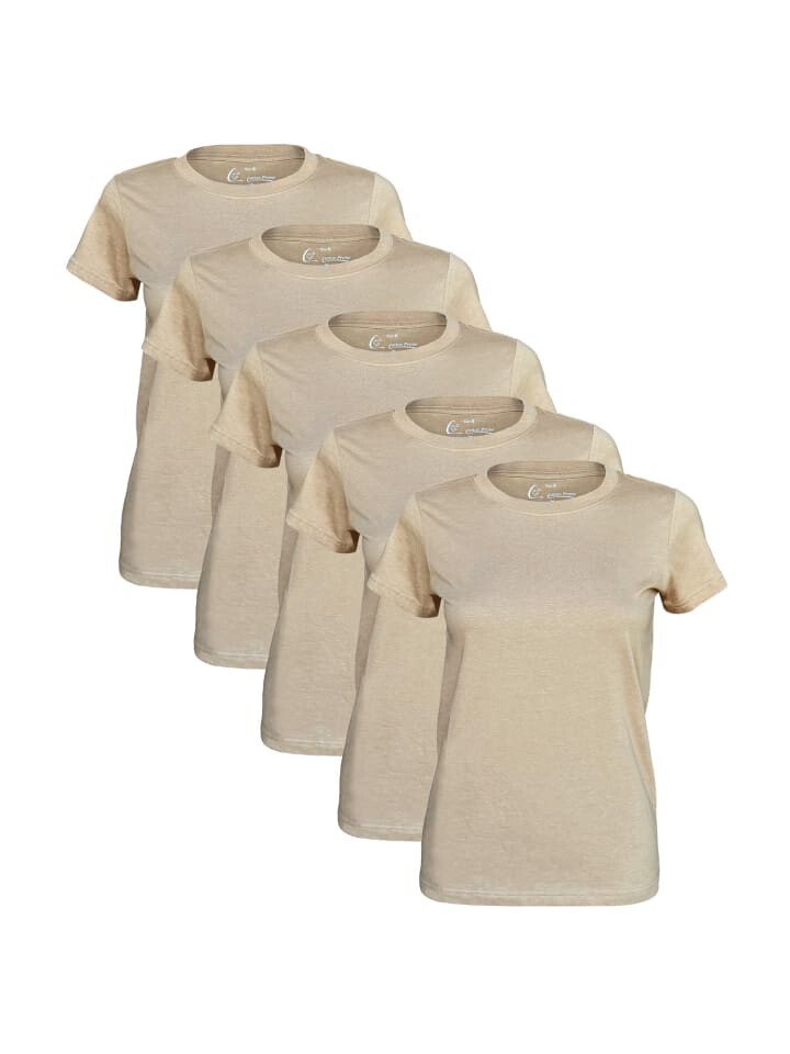 

Футболка Cotton Prime O Neck Tee, бежевый