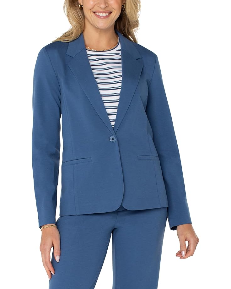 

Блейзер Liverpool Los Angeles Light Weight Ponte Fitted Blazer, цвет French Blue