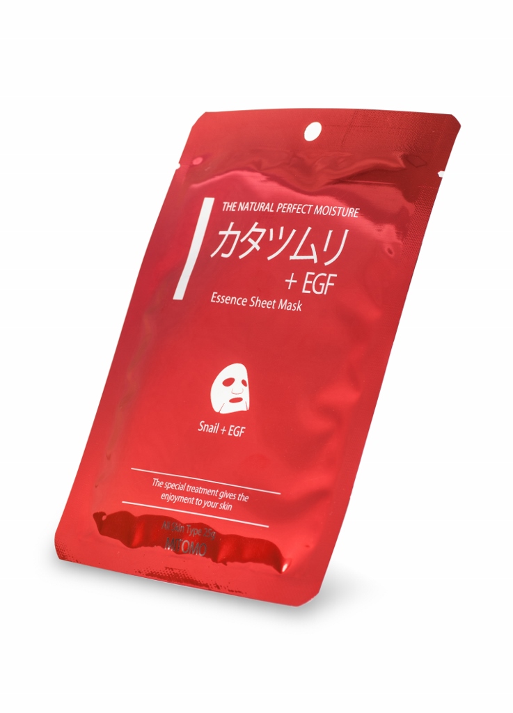 

Маска для лица с экстрактом улитки и EGF snail essence + egf Mitomo, количество 1 шт.