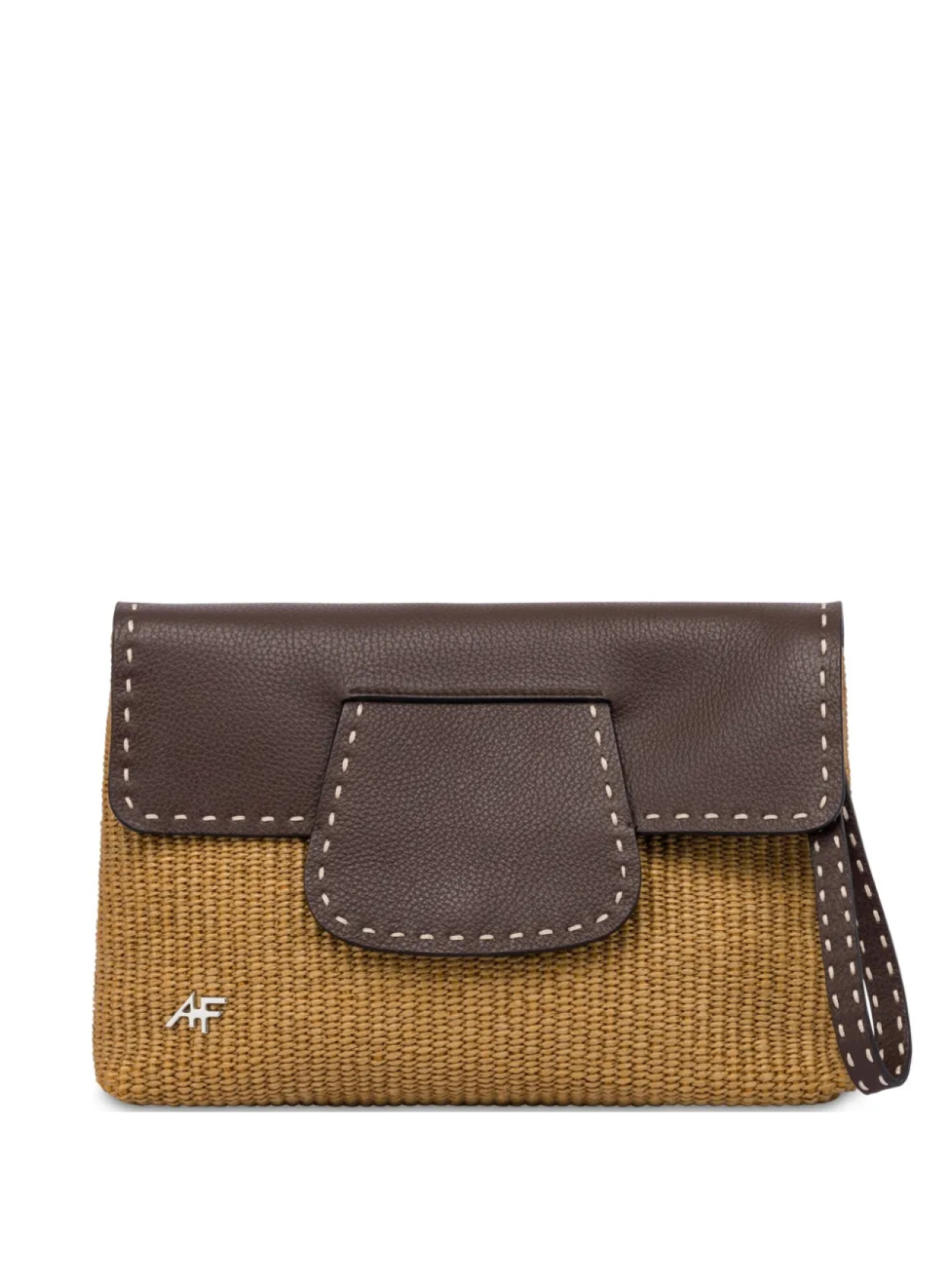 

Плетеный клатч Alberta Ferretti, нейтральный