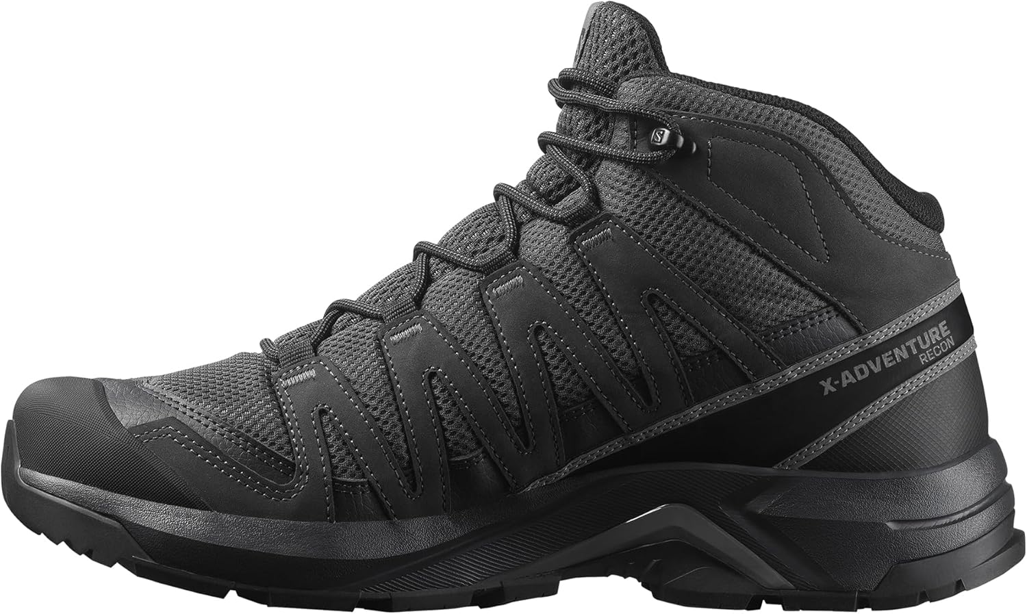

Мужские треккинговые ботинки Salomon X-Adventure Recon Mid Gore-Tex, водонепроницаемые, для стабильности на сложных маршрутах и походов в любую погоду, Asphalt/Phantom/Castlerock