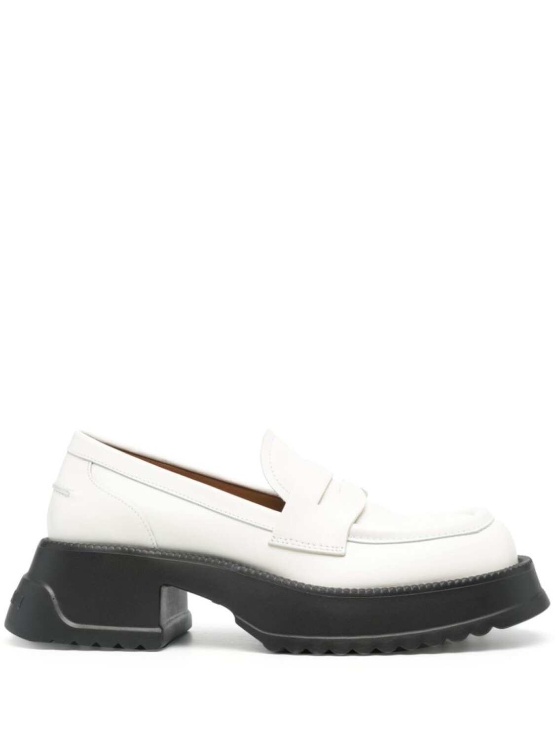 

Marni лоферы в двух тонах, белый