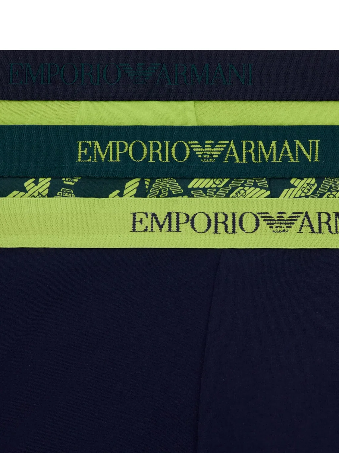 Боксерские шорты Emporio Armani зеленого цвета — фото 4