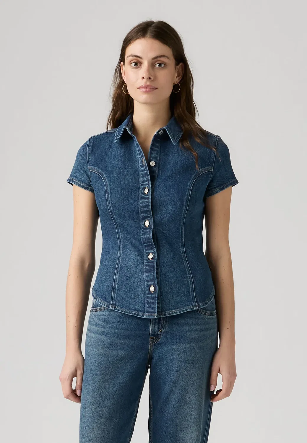 Узкая блузка на пуговицах Levi'S, As Seen On Tv — фото 2