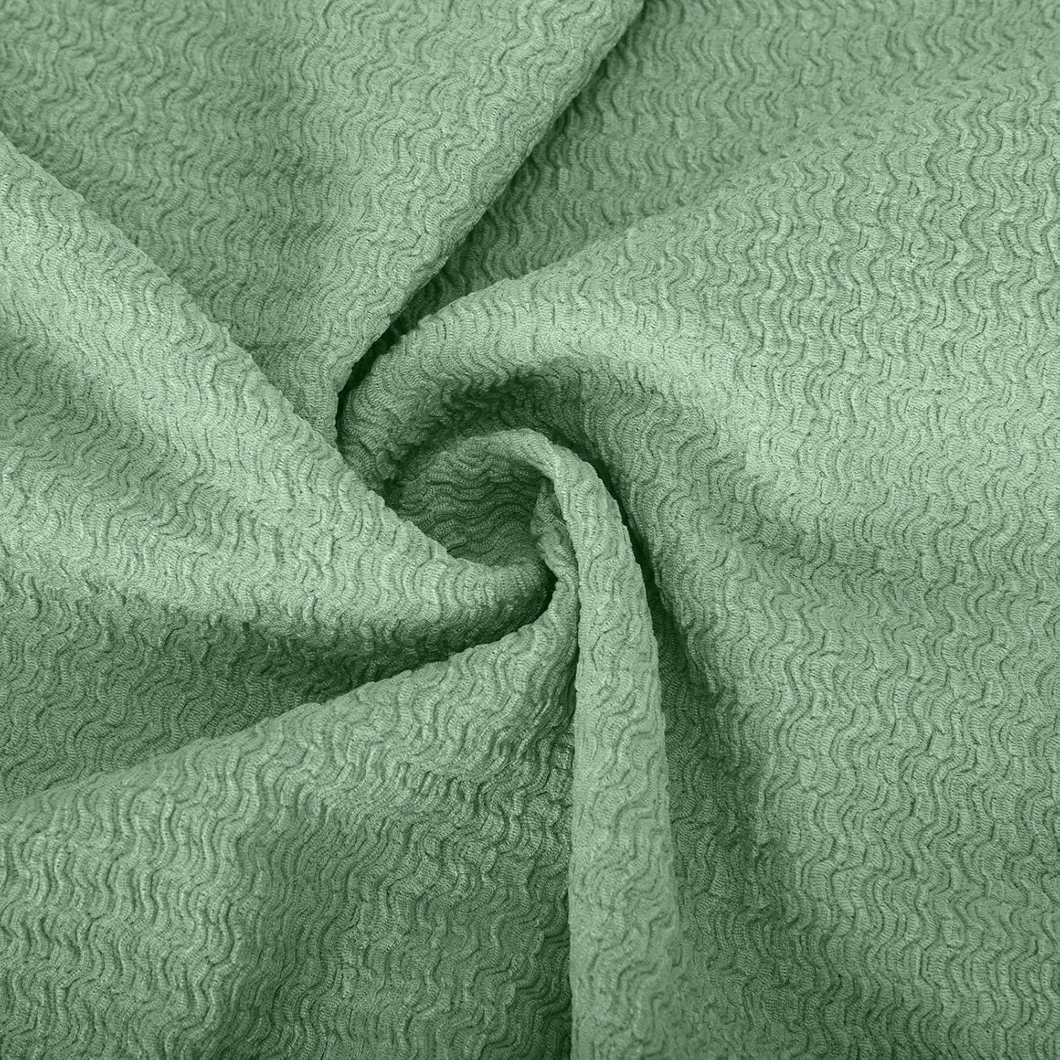 Мужская повседневная рубашка с коротким рукавом из льна, Green — фото 2