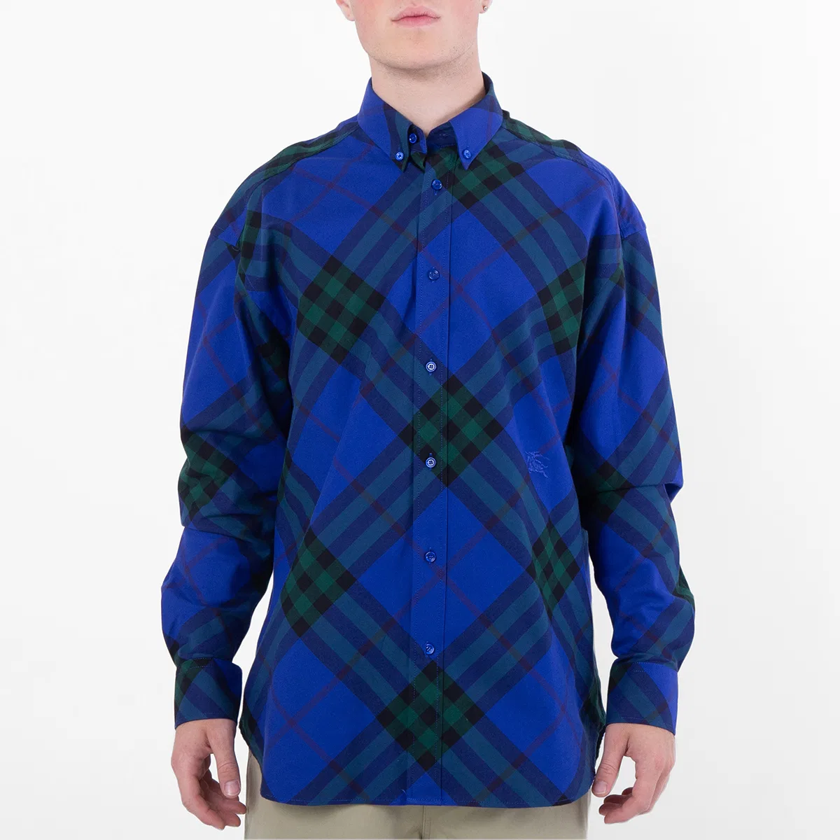 Рубашка с принтом в клетку Vintage-Check Burberry, Knight Ip Check