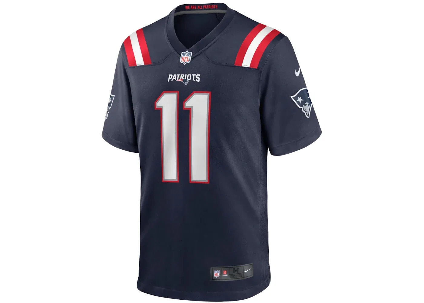 Мужская джерси с длинным рукавом Nike NFL New England Patriots Julian Edelman Jersey Navy, Navy