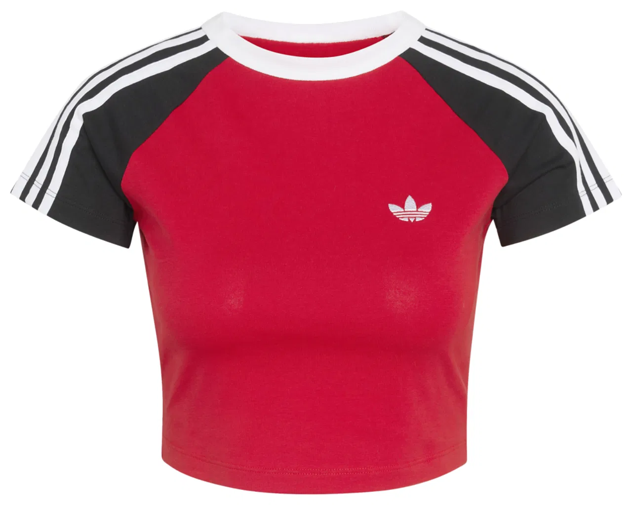 Женская футболка SST Baby Adidas, цвет White/Better Scarlet/Black