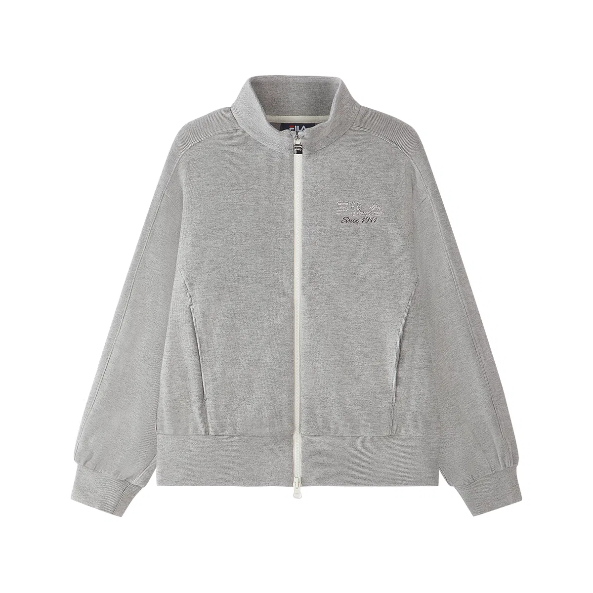 Детская куртка с воротником-стойкой Silver Flower Gray FILA KIDS