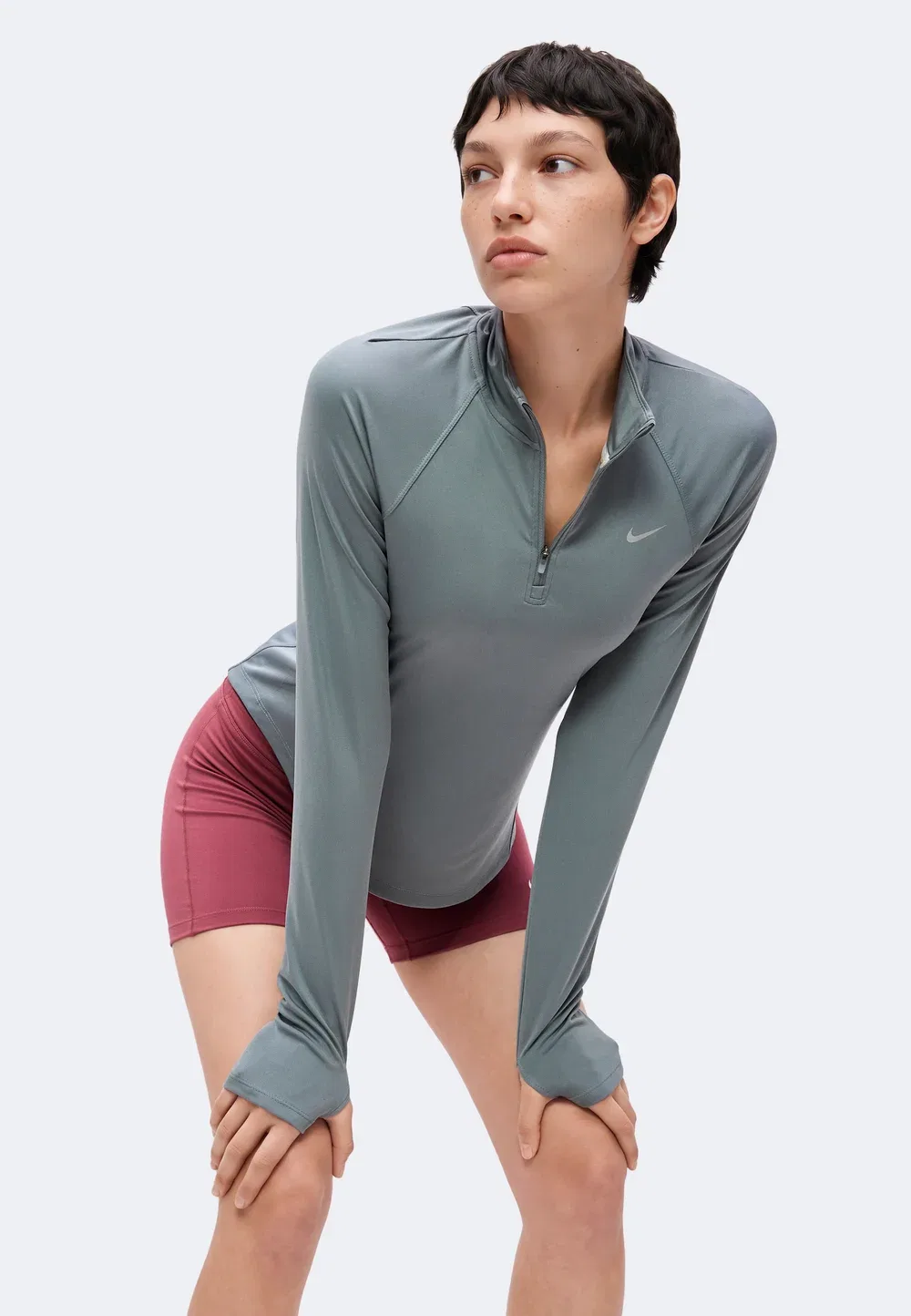 Tempo - футболка с длинными рукавами Nike Performance, Cool Grey — фото 4