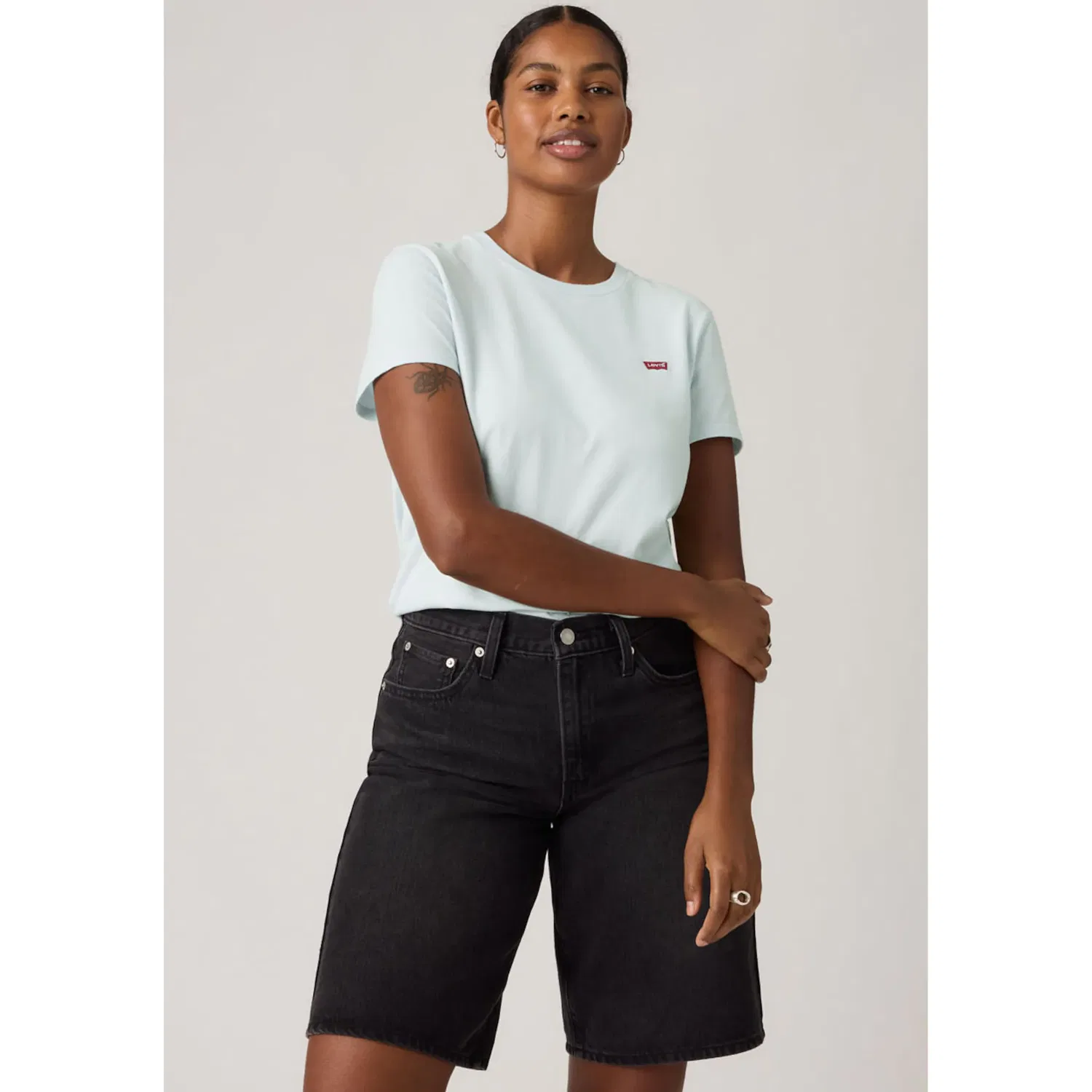 Женская облегающая хлопковая футболка Levi's, Country Air Cotton