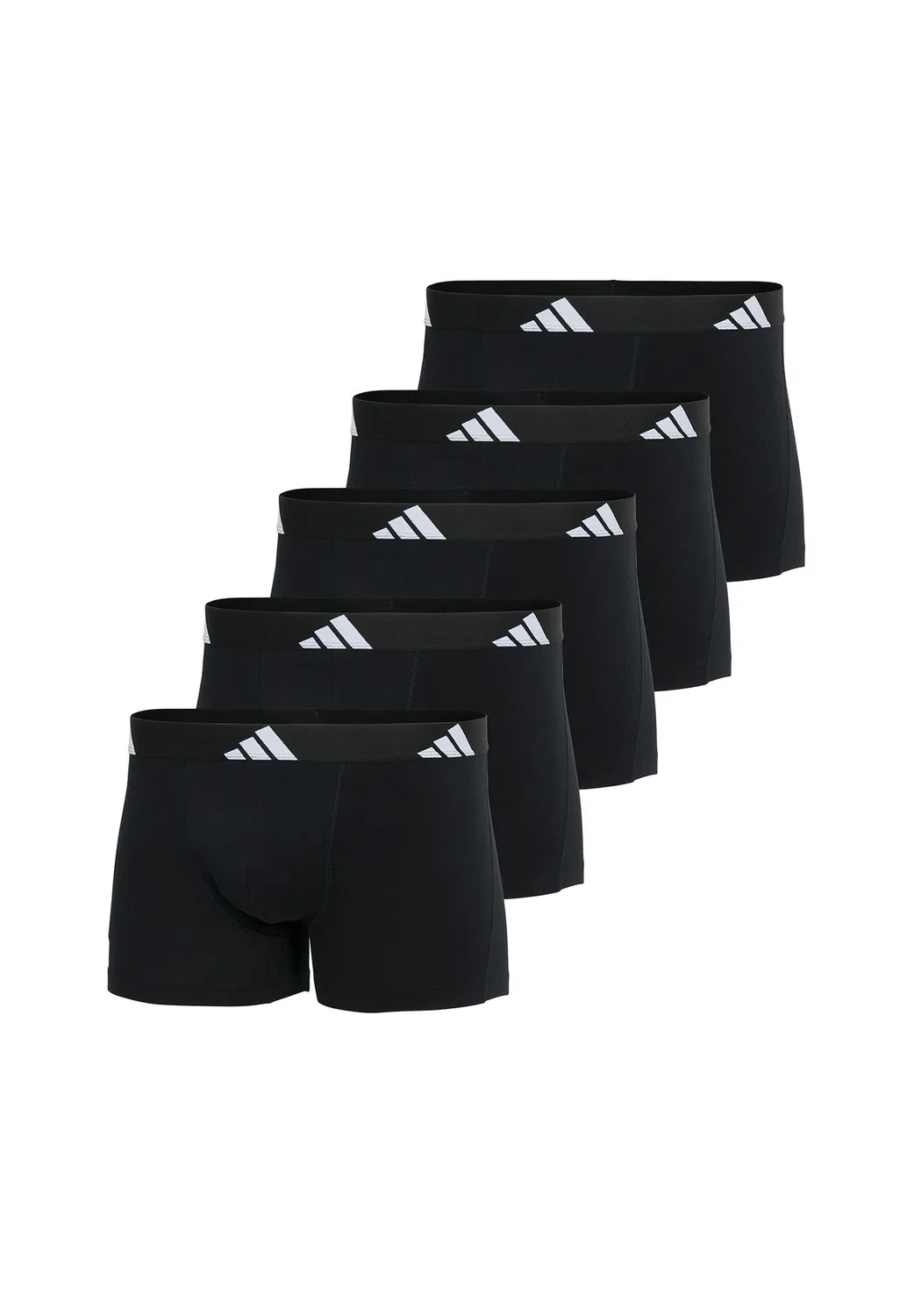 Мужские хлопковые боксеры с принтом Basic Boxer Trunk Adidas, Schwarz — фото 2