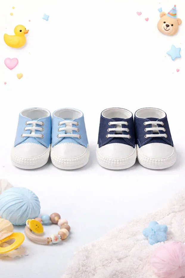 Детские спортивные ботиночки для мальчиков с принтом Mini Kanka, Multicolored Blue-Gray — фото 2