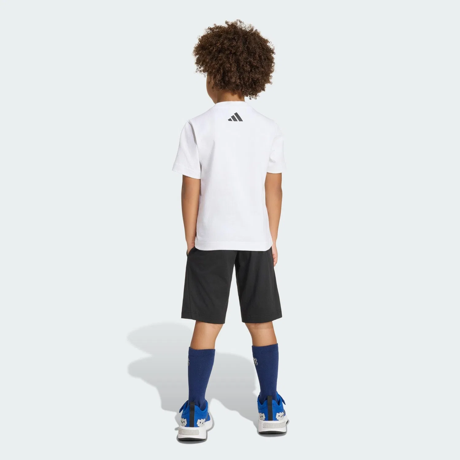 Детский комплект из футболки и шорт с принтом Minecraft Adidas, Weiss — фото 3