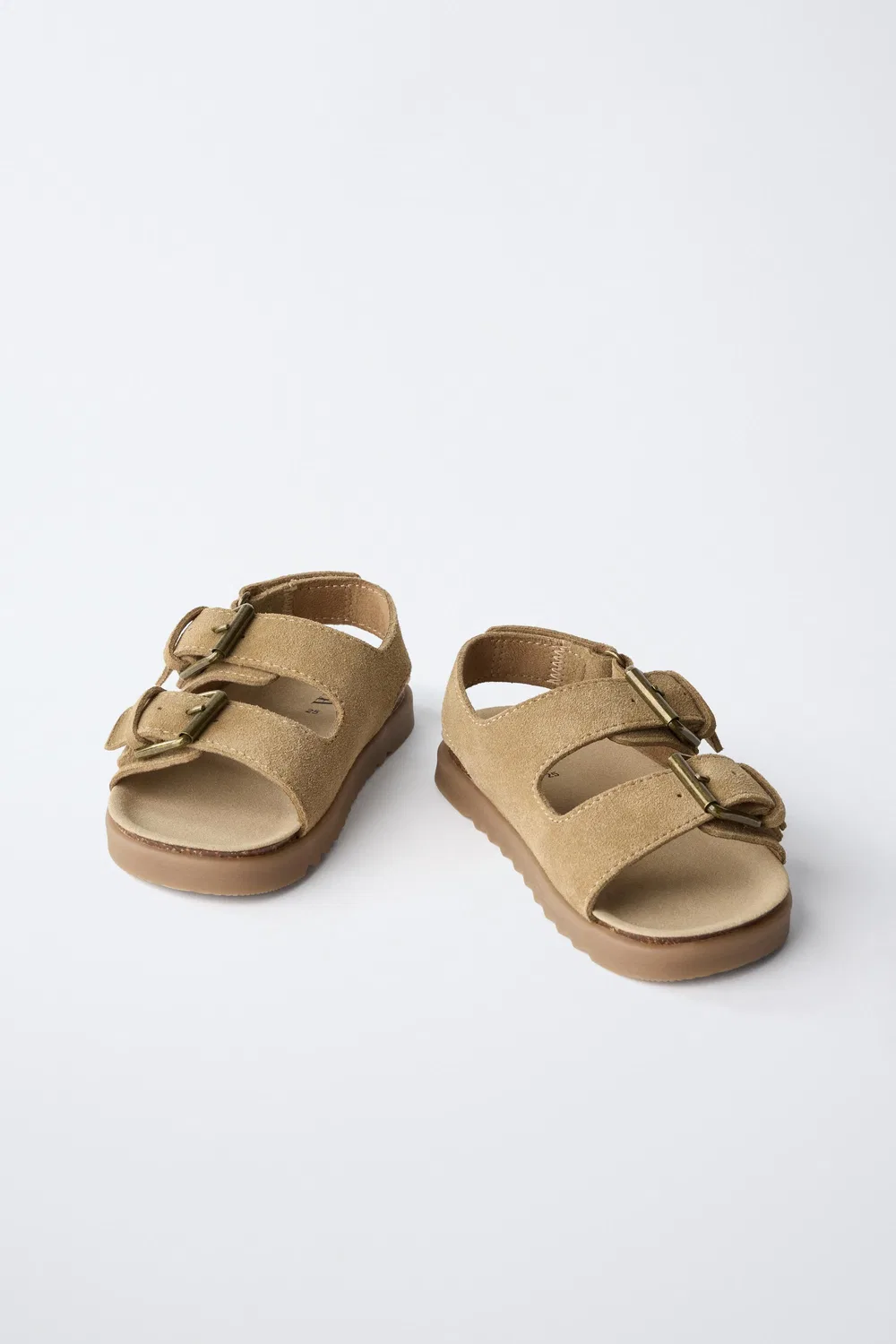 КОЖАНЫЕ САНДАЛИ ZARA, Camel Brown — фото 4