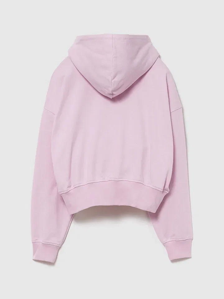 Женская свободная оверсайз толстовка на молнии GAP, Pink — фото 2