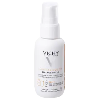 

Vichy Capital Soleil UV-Age красящий флюид против фотостарения SPF50+, 40 мл