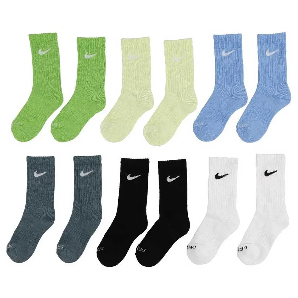 Носки спортивные 6 пар Nike Dri-Fit Performance Basic Crew Nike, мультиколор