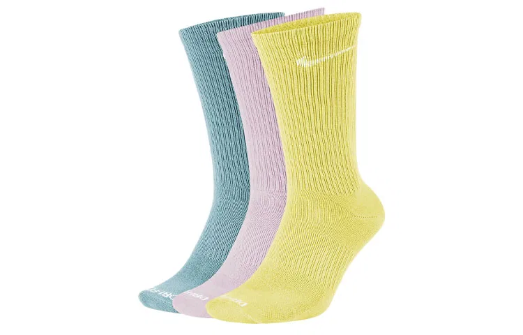 Детские носки 3 пары Nike, Цвет Blue Pink Yellow